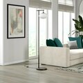 Hudson & Canal 68 in. Blume Tall Arc Floor Lamp with Glass Shade, Blackened Bronze FL1493